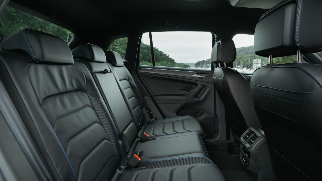 Back seat space in the Volkswagen Tiguan R is generous.