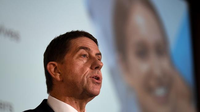 BRISBANE, AUSTRALIA - NewsWire Photos - JUNE 15, 2021. Queensland Treasurer Cameron Dick speaks during a state budget media briefing at Parliament House. Mr Dick will today deliver his second state budget. Picture: NCA NewsWire / Dan Peled