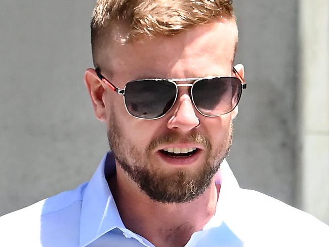 BRISBANE, AUSTRALIA - NewsWire Photos NOVEMBER 15, 2024:  Alexander John Hart leaves Brisbane Supreme Court after pleading guilty to trafficking cannabis and cocaine. He will be sentenced at a later date.Picture: NewsWire / John Gass