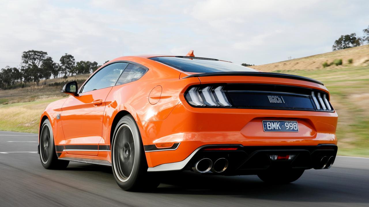 The Mach 1 delivers muscle-car thrills. Picture: Supplied.