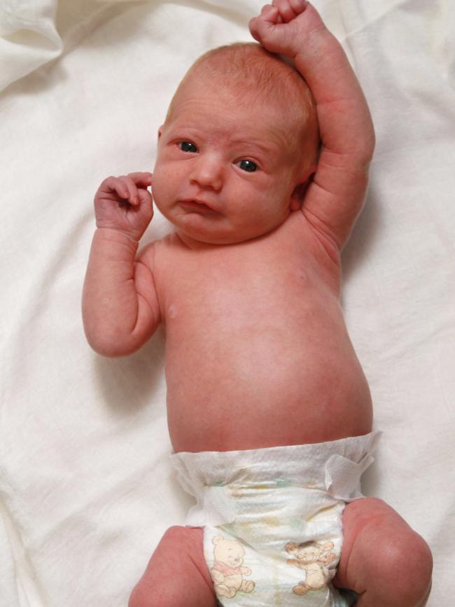 Six-day-old Sarah Stephens.