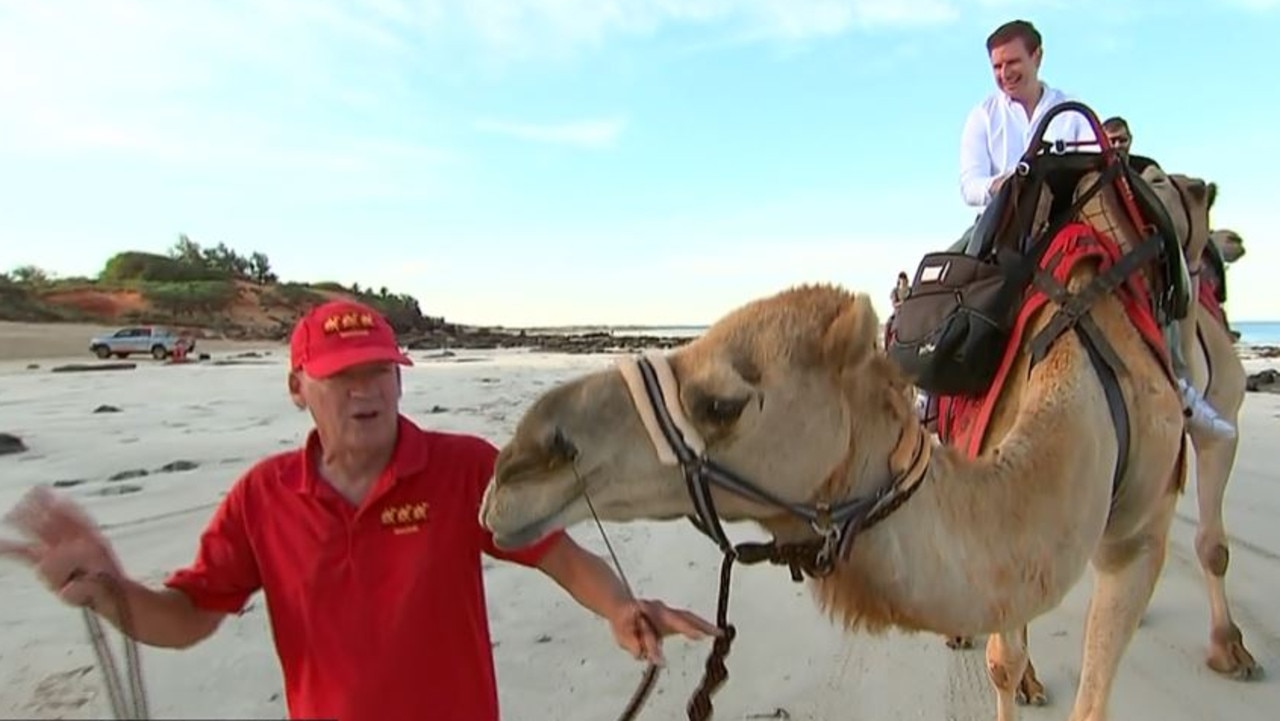 Camel tour operator John was quick to throw Karl Stefanovic under the bus during an interview on Sunrise.