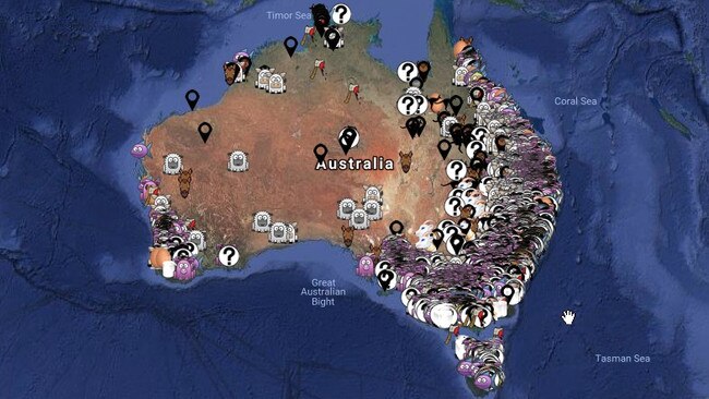 Aussie Farms launched this map, with the locations and details of almost 6000 farms and businesses, in January.