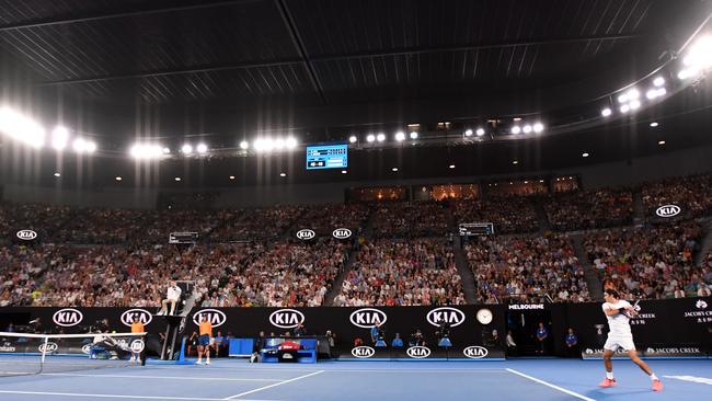 The alleged breaches relate to the Australian Open broadcast rights. Picture: Lukas Coch, AAP Image.