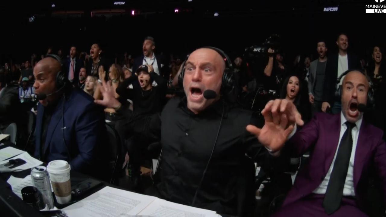 UFC commentators react to the KO. Photo: Main Event.