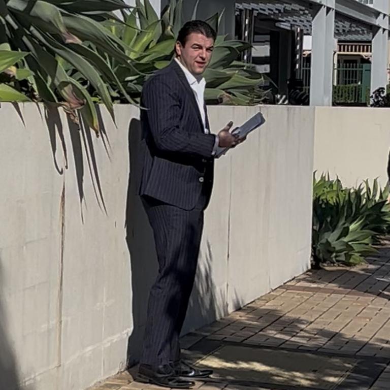 Pyke-Nott outside Southport Courthouse. Picture: Emily Walker