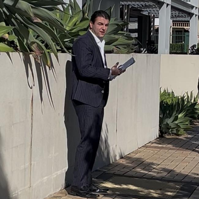 Pyke-Nott outside Southport Courthouse. Picture: Emily Walker