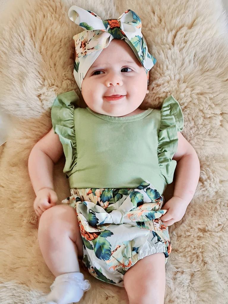 Isabella Cunningham dressed and ready for brunch!<br/>Picture: Daddy