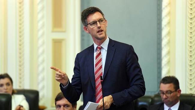 Transport and Main Roads Mark Bailey has called on Mr Hart to resign. (AAP Image/Dan Peled)