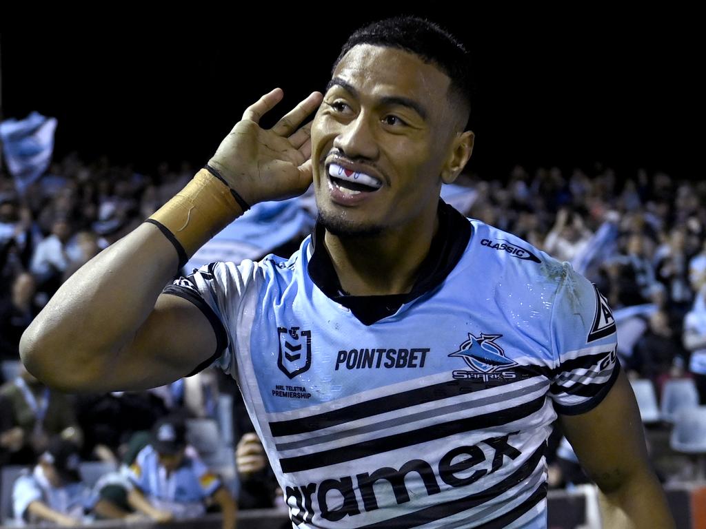 Ronaldo Mulitalo has signed a long-term extension with the Sharks. Picture: NRL Photos