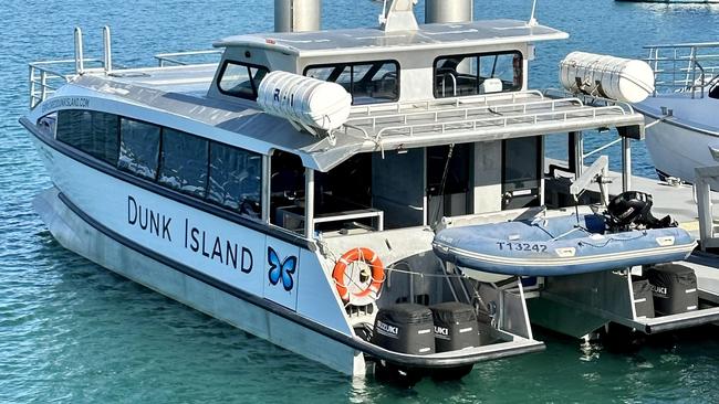 The new Dunk Island ferry boat currently tied up at Clump Point Marina. Picture: Supplied