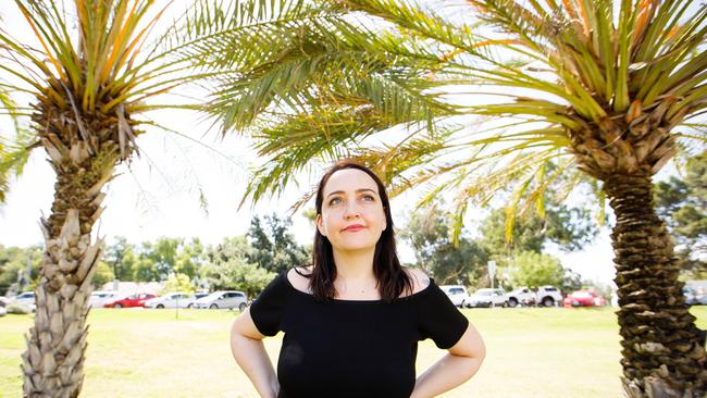 ‘It is the grief and rage at the heart of it’: Stella Prize nominee Emily Maguire, at Adelaide Writers Week, says violence leaves reminders everywhere. Picture: James Elsby