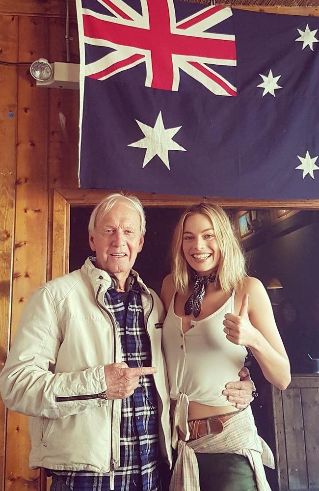 Still call Australia home ... Hoges with fellow Aussie international star Margot Robbie. Source: Instagram