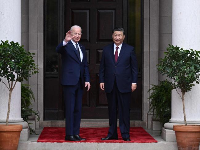 In opening remarks, Biden said tensions should “not veer into conflict”. Picture: AFP