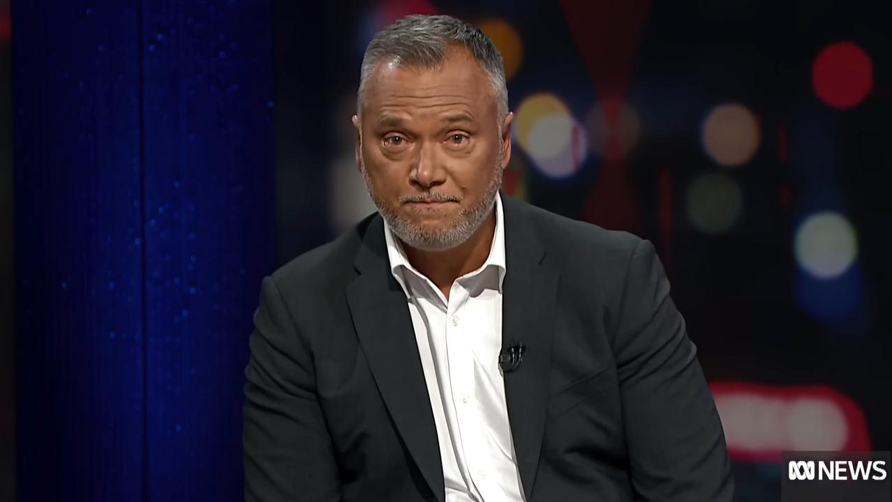 ABC Q+A host Stan Grant on his final show before taking indefinite leave. Picture: ABC