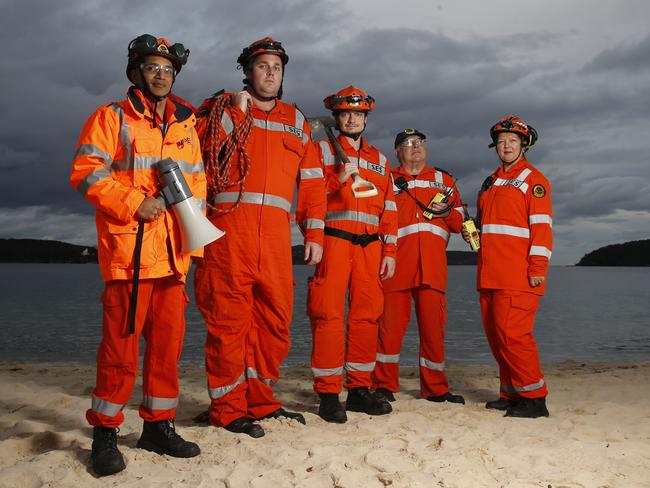 The Mosman SES crew. Picture: David Swift