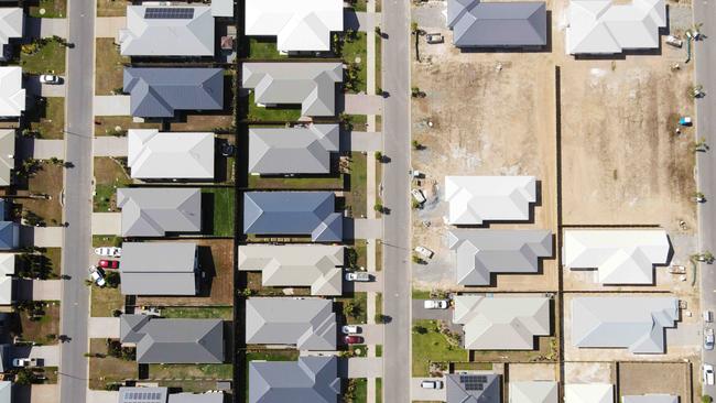 The data also revealed the powerful impact of the Morrison government’s HomeBuilder program, which was implemented in June. Picture: Brendan Radke