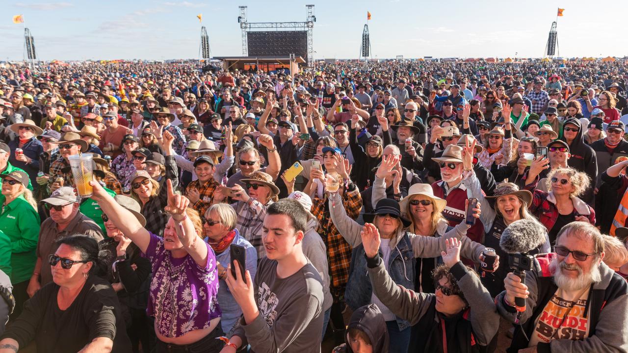 The Mundi Mundi Bash attracts thousands of people each year. Picture: Matt Williams