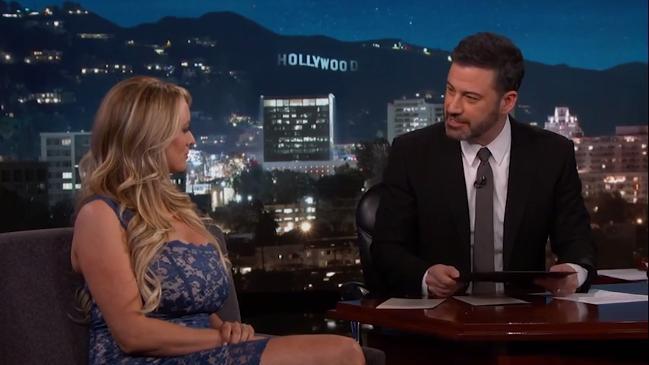 Jimmy Kimmel’s interviews Stormy Daniels over alleged Trump affair