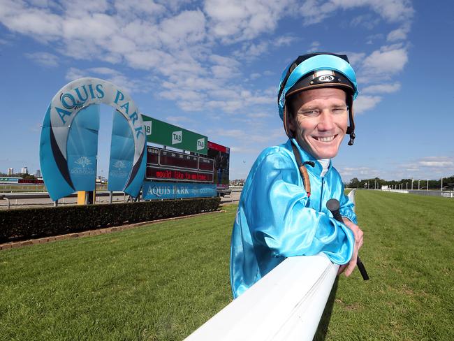 Dan Griffin has won the 2018-19 Gold Coast jockeys premiership. He is pictured at Aquis Park. Photo by Richard Gosling