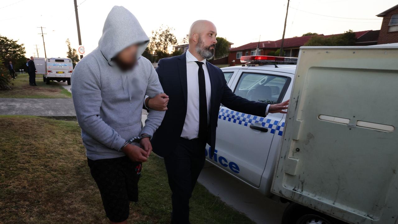 Strike Force Tromperie arrest a man in Moorebank.