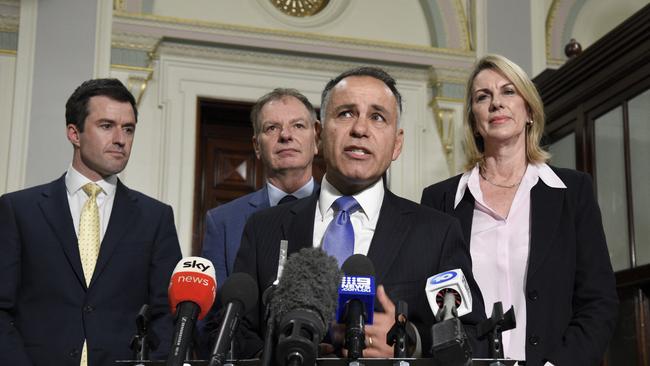 John Pesutto speaks to the media in Melbourne on Thursday after being elected Liberal leader. Picture: NCA NewsWire / Andrew Henshaw