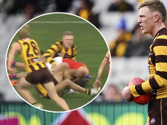 James Sicily tackle art Hawks