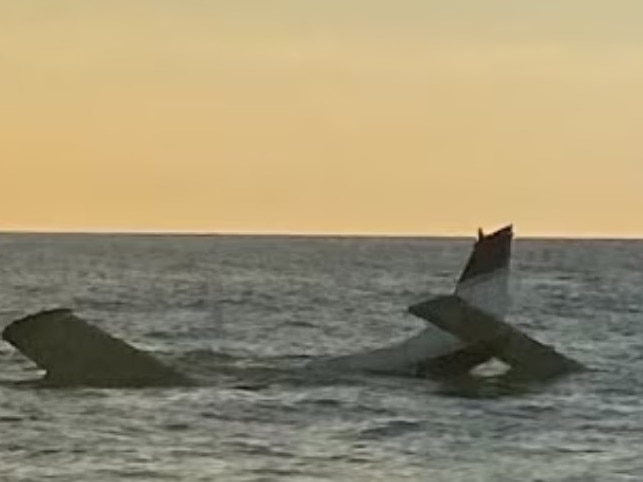 Two people swam to shore after their plane ditched in waters off Western Australia.