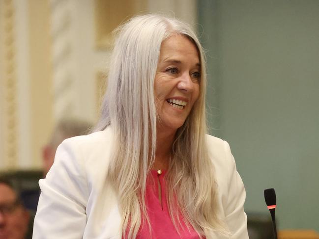 Kim Richards MP, Qld Parliament Question Time, Brisbane. Picture: Liam Kidston