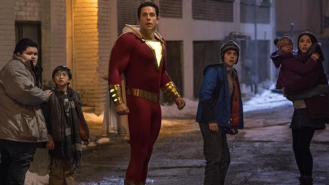 Whenever Billy exclaim’s “Shazam!” he turns into a superhero. Picture: AP