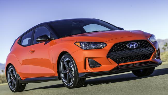 The regular Veloster will arrive here in the second half of this year. Picture: Supplied.