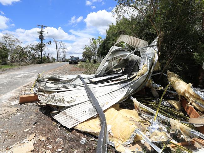 The aftermath of the monster storm that left a trial of destruction on the Gold Coast in 2023. Picture: Scott Powick