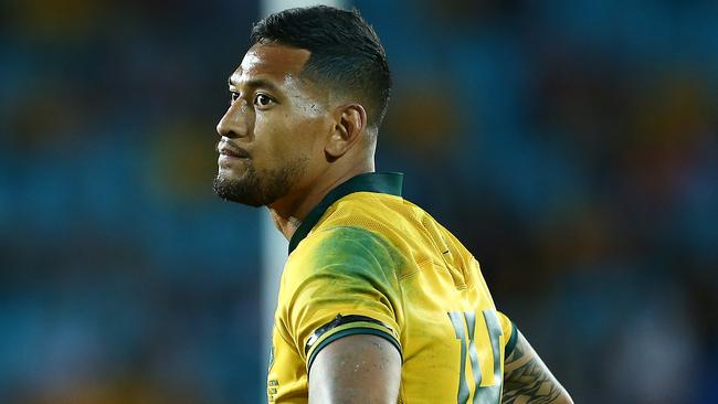 Israel Folau has refused to apologise for his social media post. Picture: Getty Images