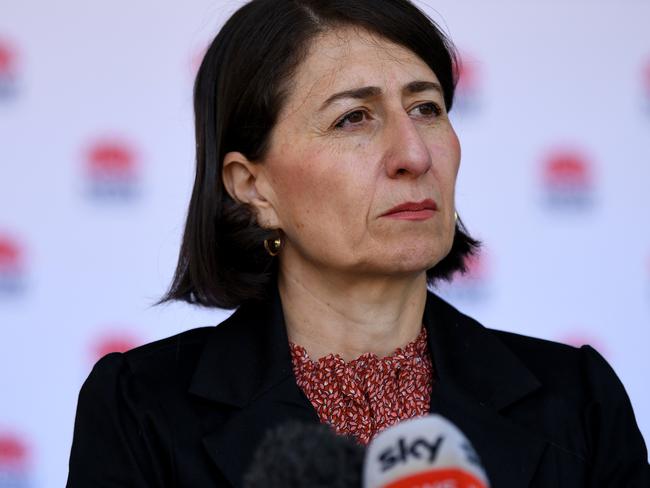 SYDNEY, AUSTRALIA - NCA NewsWire Photos JANUARY, 17, 2021: NSW Premier Gladys Berejiklian speaks to the media during a COVID-19 press conference in Sydney. NSW has reordered six new local cases of COVID-19. Picture: NCA NewsWire/Bianca De Marchi