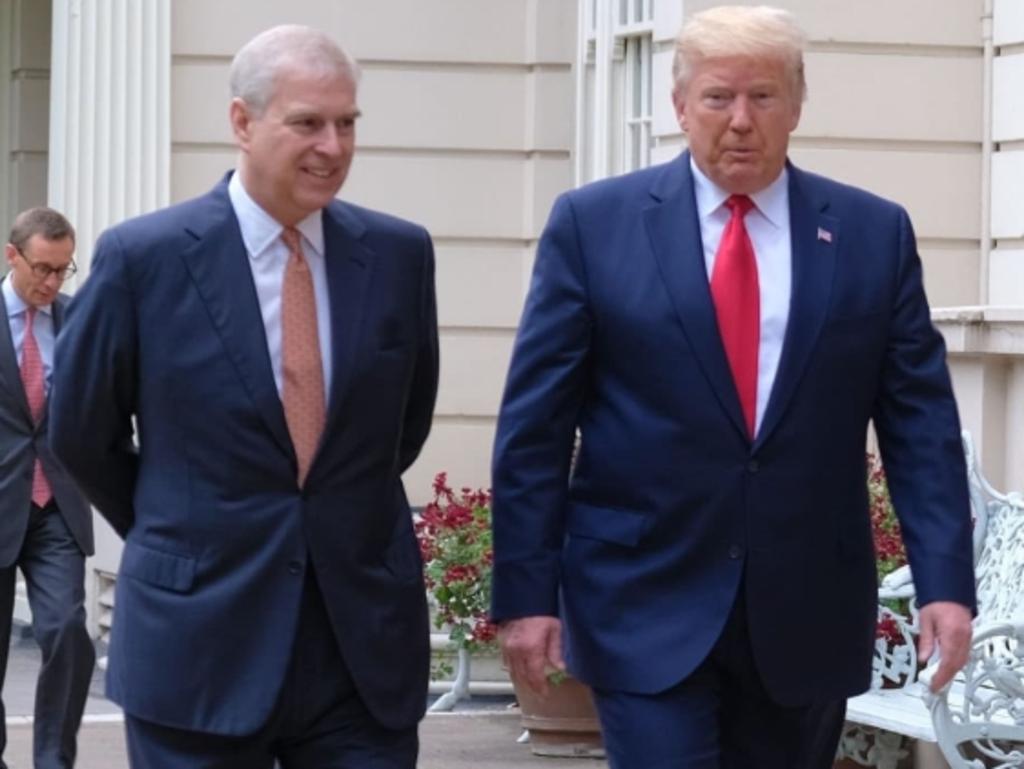 Donald Trump and Prince Andrew at St James’s Palace in June.