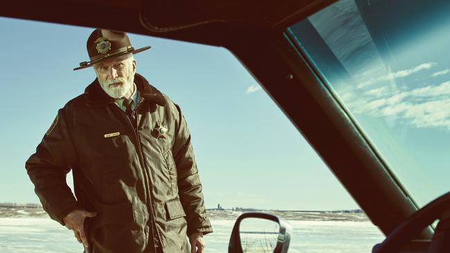 Aw heck, it’s good ... Ted Danson in a scene from Fargo’s second season. Picture: Supplied