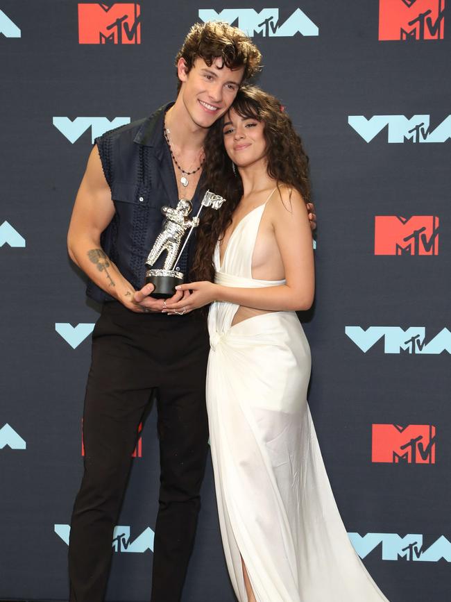 Camila and Shawn are just friends nowadays. Picture: Danny Carabel/Getty