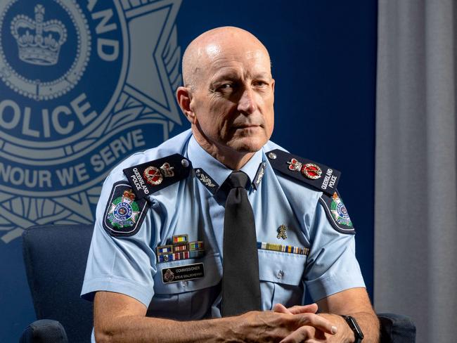 HOLDING FOR WEEKEND PAPER USE ONLY -  Commissioner of the Queensland Police Service, Steve Gollschewski, Wednesday, October 2, 2024 - Picture: Richard Walker