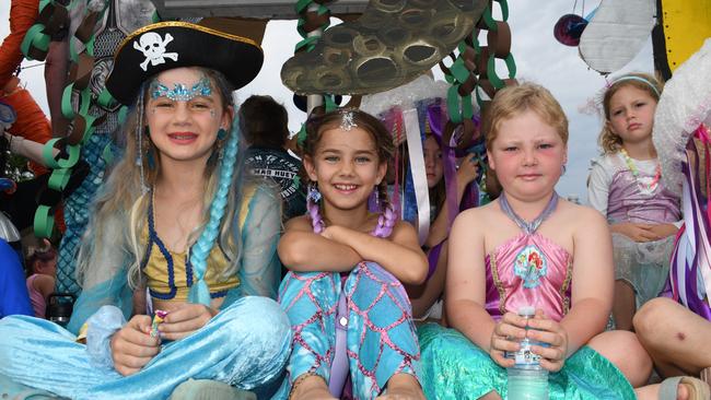 Our Lady of Lourdes Primary School Ingham. Photographs from the Maraka Festival Street Parade around the Ingham central business district on Saturday. In an ‘Under the Sea’-themed celebration of all things Hinchinbrook, school students, community organisations, emergency responders and contestants vying for the prized Queen and Princess titles paraded around Rotary Park in the centre of the town. Picture: Cameron Bates