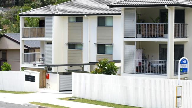 Public housing units at 1763 Gold Coast Highway, Burleigh Heads. Picture: Tim Marsden.