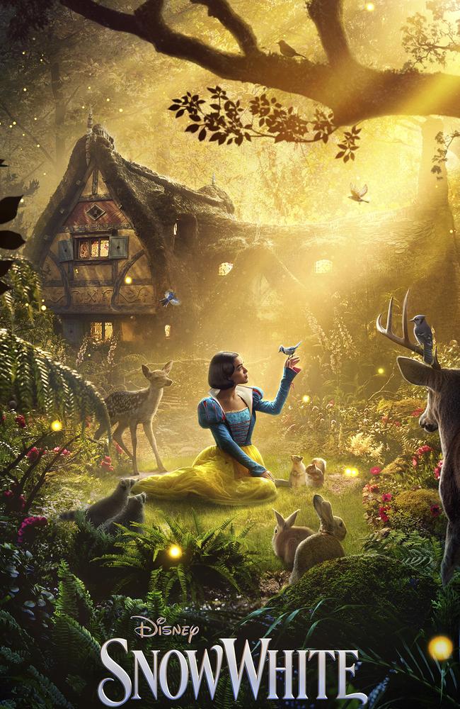 Disney’s promotional art for the film Snow White. Picture: Disney via AP