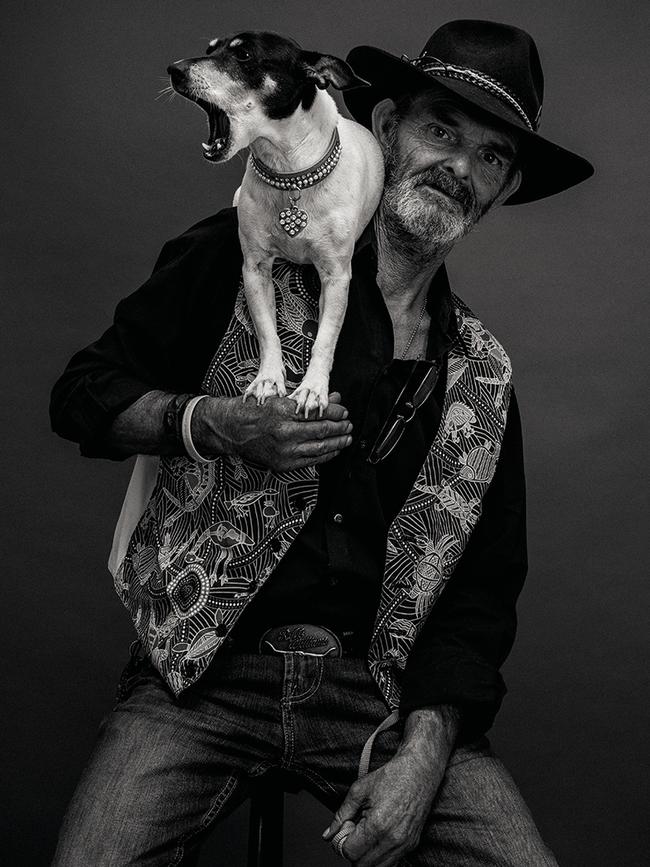 Gary Heery’s photograph of Steve McGlashan with his dog, Gypsy.