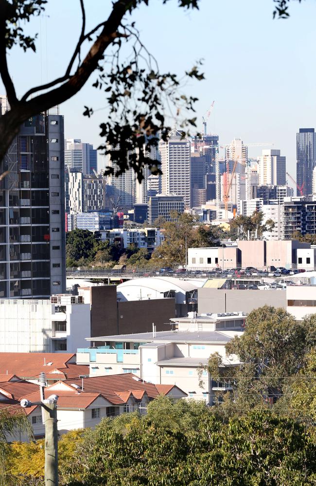 City views from Goldicott House at Toowong. Picture: AAP/Renae Droop