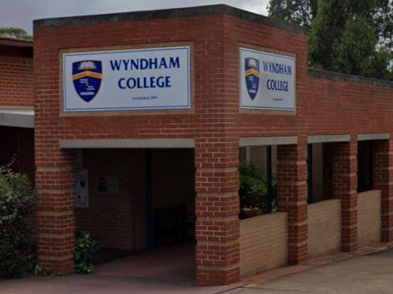 Wyndham College in Quakers Hill. Picture: Google Maps