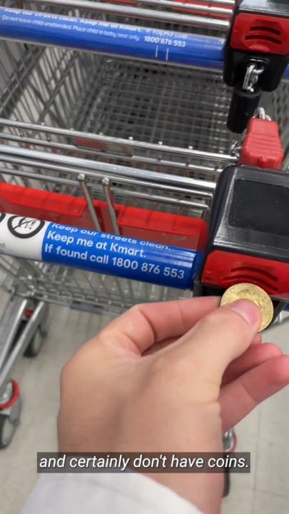 Anger at Kmart's new locked trolleys