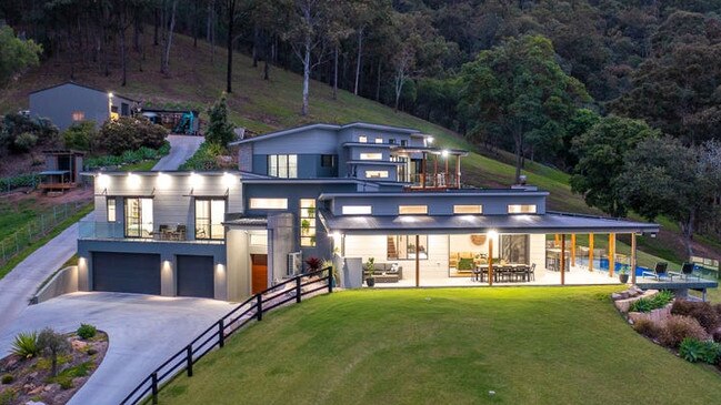 This sprawling modern house on a 8.15ha block in Willow Vale recently sold for $4 million