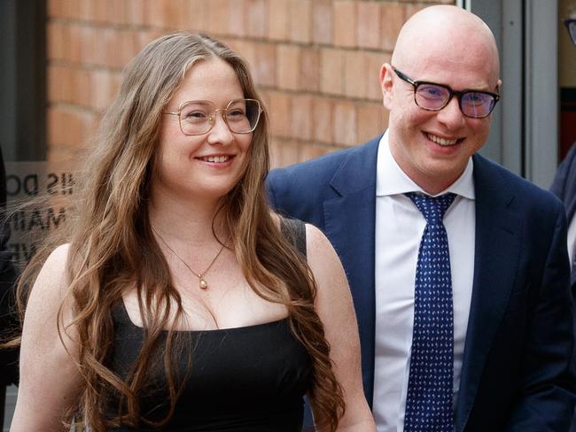 16-10-2024 - COURT. Paula Hitchcock and husband Nassib Thoumi leave the NSW Supreme Court in Sydney where sheÃÆÃâ¢s battling her half siblings in the Pratt family. Picture: Max Mason-Hubers / The Australian