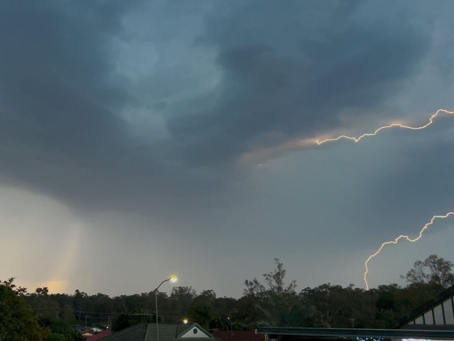 A severe thunderstorm over Goodna this evening.