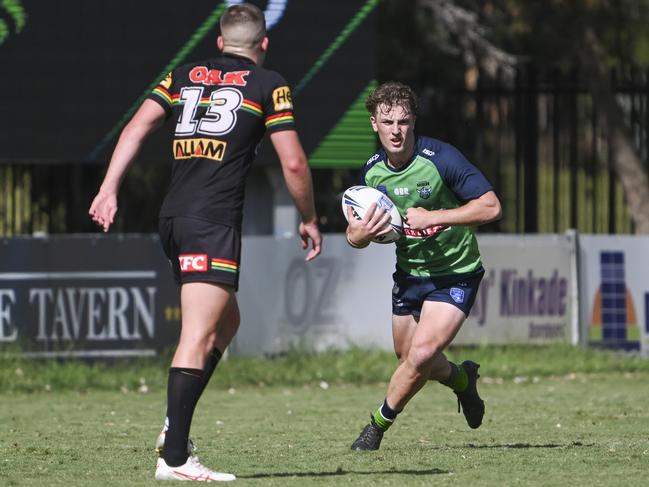 Bailey Nash on the charge for Canberra. Picture: Martin Ollman