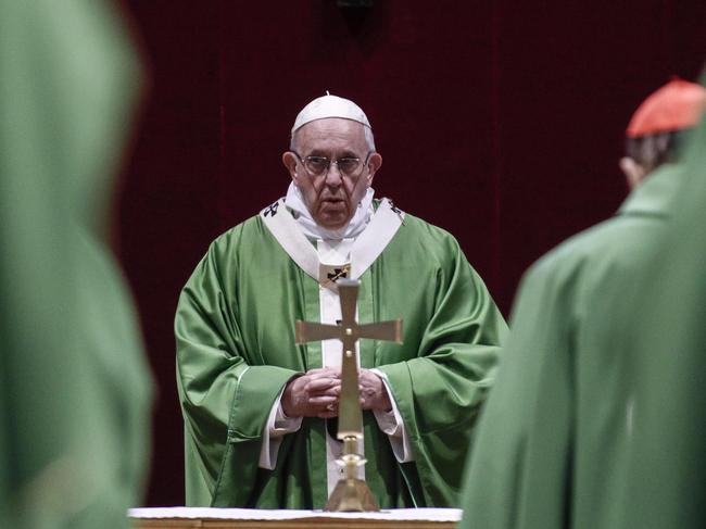 Pope Francis celebrated a final Mass to conclude his extraordinary summit of Catholic leaders summoned to Rome for a tutorial on preventing clergy sexual abuse and protecting children from predator priests. Picture: AP